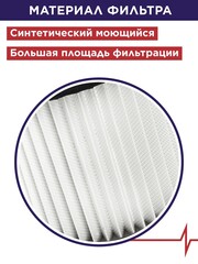 Фильтр для пылесоса ПУЛЬСАР ПС 201/ПС 251/ПС 301 (HEPA) (907-743)