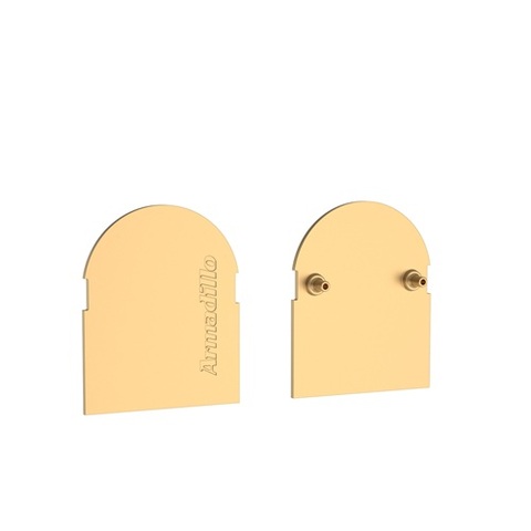 Декоративная накладка ARMADILLO для скрытой петли U3D7000 (DOOR) FSG флор.золото /64905/ (2шт)