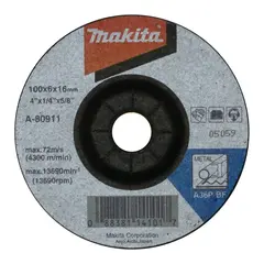 Шлифовальный диск по металлу A36P 100x6 мм Makita A-80911