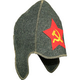 Буденовка для бани Серп и молот - 2