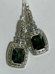 Крепость (серьги из серебра)