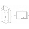 Abber Schwarzer Diamant AG30140MH-S85M-S85M Душевой уголок, 140x85x195, цвет: хром