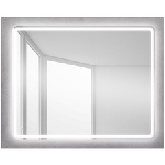 BelBagno Marino SPC-MAR-1000-800-LED-TCH Зеркало с встроенным светильником и кнопочным выключателем, цвет: белый фото