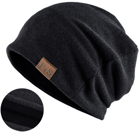 Картинка шапка-бини Skully Wear YZM-760 black - 1