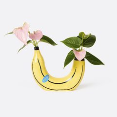 Ваза для цветов banana, 19 см, желтая