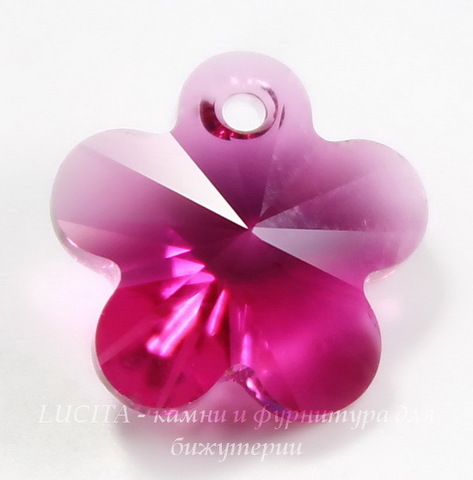 6744 Подвеска Сваровски Цветочек Fuchsia (12 мм)
