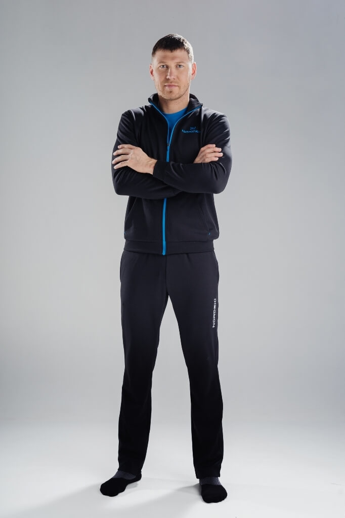 Nordski Zip толстовка мужская black-blue - 2