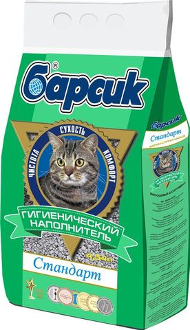 Барсик Стандарт наполнитель для туалета 4,54л