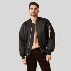 Бомбер Alpha Industries MA-1 Black (Черный)