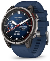 Умные часы Garmin Quatix 8 47 мм AMOLED Sapphire Titanium Синий | Captain Blue (010-02904-51 | 010-02904-50)