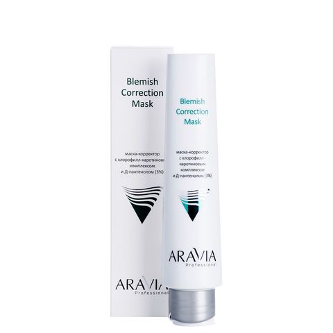 Маска-корректор против несовершенств Blemish Correction Mask, 100 мл, ARAVIA Professional