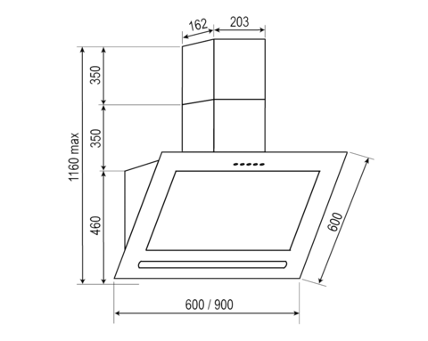 RAINFORD RCH-3937 White glass