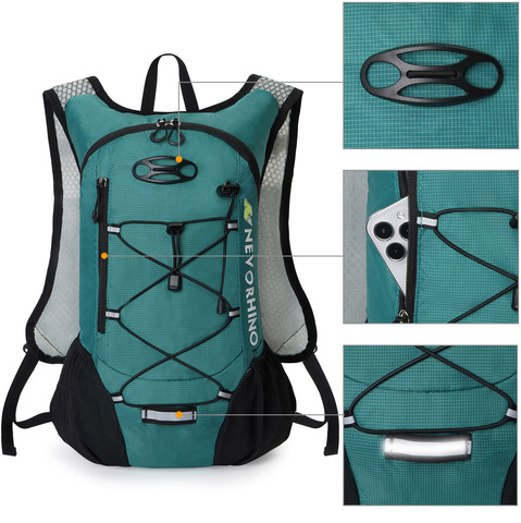 Картинка рюкзак беговой Nevo Rhino 9006-nw Pure green - 3