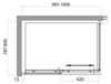 BelBagno Uno UNO-AH-1-100/80-P-CR Душевой уголок, 100x80, цвет: хром