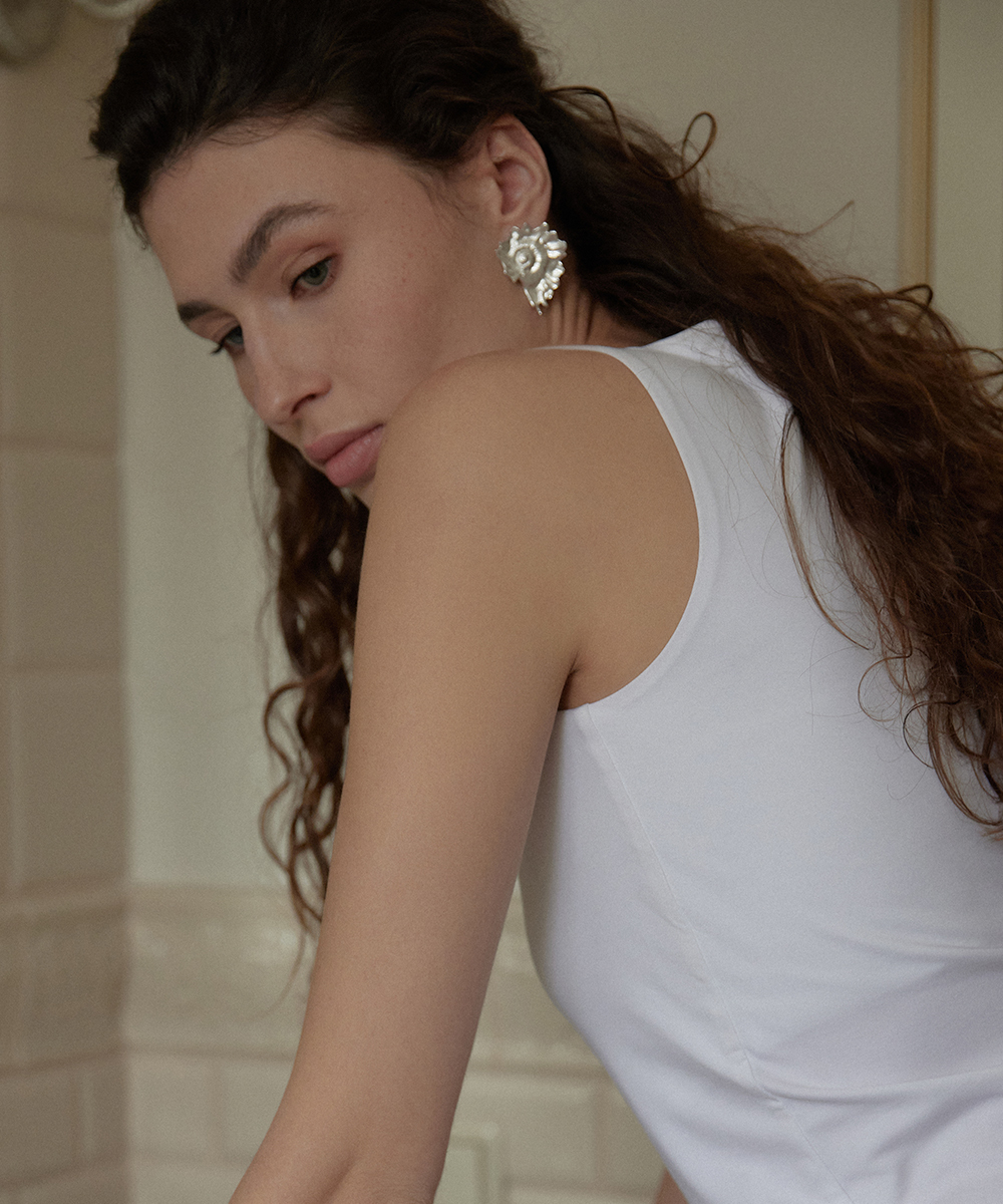 Серьги Латиаксис silver