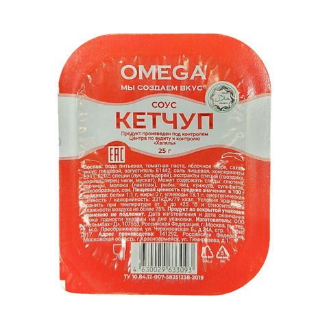 Соус мини кетчуп 25мл