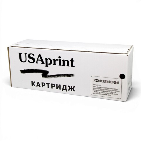 Картридж лазерный цветной USAprint 304A/305A/312A CF380A/CE410A/CC530A черный (black), до 3500 стр - купить в компании MAKtorg