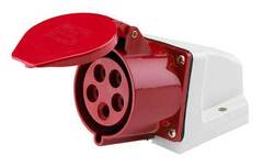 Розетка 125 IP44 настенного монтажа 32А 3Р+PE+N (TDM)