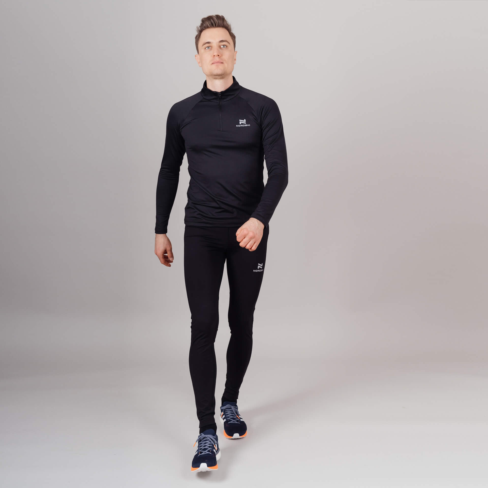 Nordski Pro комплект для бега мужской black