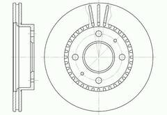 Диск тормозной вентилируемый G-brake  GR-02236