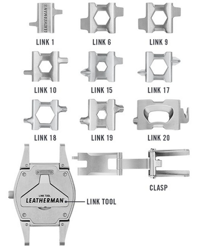 Браслет мультитул Leatherman Tread Tempo серебристый (832421)