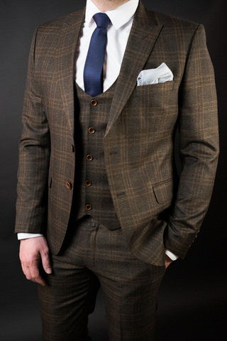 Костюм мужской - тройка Slim Fit SLAVASIO 02/055
