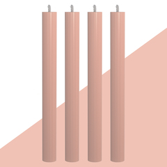 Набор из 4 декоративных свечей 2,3х26см SCANDYLAB Empire Beige SL-EXL02
