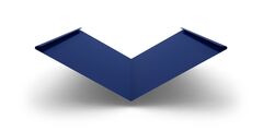 Планка ендовы толщиной 0,45 мм с покрытием Полиэстер 0,45мм, цвет RAL 5005 2м