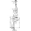 Hansgrohe Crometta 27264400 Душевая система с термостатом внешнего монтажа 109,9 см с верхней лейкой 18х18 см