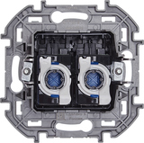 Розетка компьютерная двойная RJ45 категория 6 UTP - Legrand Inspiria - антрацит — фото 4