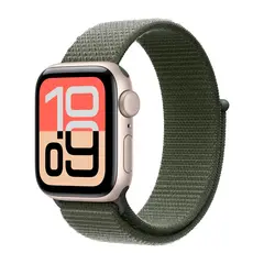 Умные часы Apple Watch SE 3 (2025) GPS, 40mm, Starlight Aluminium Case with Forest Sport Loop