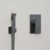 WasserKRAFT A8451.186.239.215 Встраиваемый комплект для биде со шлангом, цвет: воронёная сталь