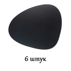 Комплект из 6 подстановочных салфеток 37x44 см LindDNA Bull black 9870