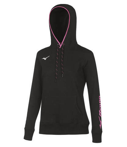 Mizuno Heritage Sweat Hoodie женская толстовка черная