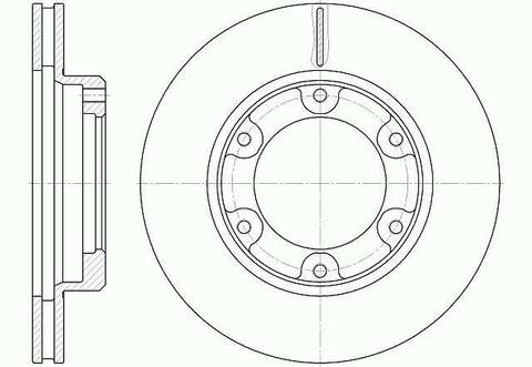 Диск тормозной вентилируемый G-brake  GR-02203
