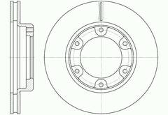 Диск тормозной вентилируемый G-brake  GR-02203