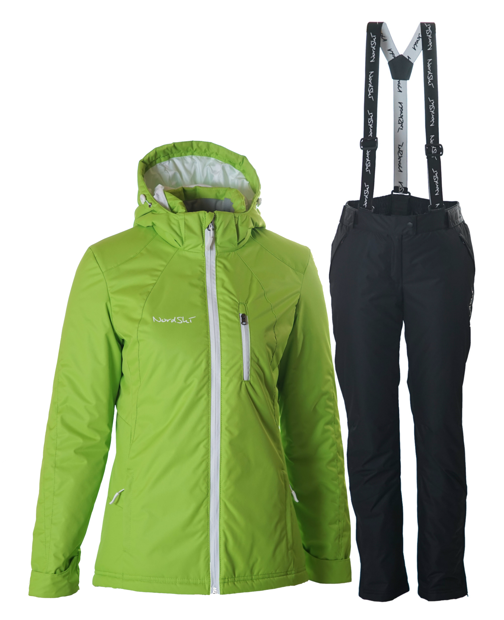 NORDSKI ACTIVE PREMIUM женский утепленный лыжный костюм лайм - 3