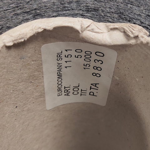 Меринос (80%) EUROCOMPANY 1/1500 серый меланж