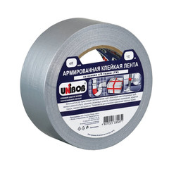 Клейкая лента армированная Unibob серая 48 мм х 10 м толщина 190 мкм