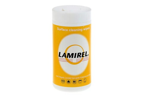 Чистящие салфетки Lamirel для экранов всех типов в тубе, 100 шт.