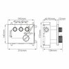 WasserKRAFT A7758.338.329.290.292.291.311 THERMO Комплект душевой системы внутреннего монтажа, цвет: розовое золото