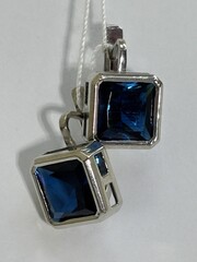 Квадрат  (серьги из серебра)