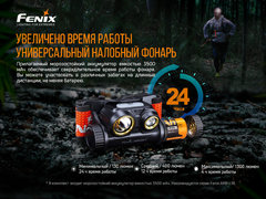 Фонарь налобный Fenix HM65R-T 1500lm аккумуляторный
