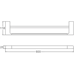 Держатель для полотенец BELZ B90909, черный