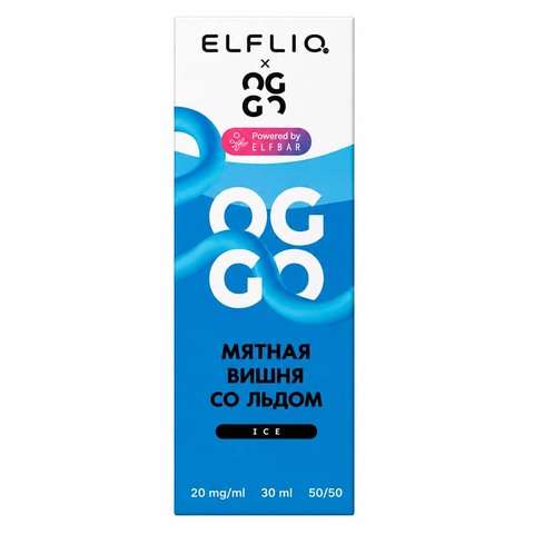 Жидкость OGGO X ELFLIQ Ice 2% Salt 30 ml - Мятная вишня со Льдом