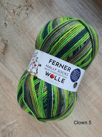 Ferner Wolle Mally Socks Clown 05