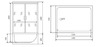Timo Lux TL-1505 Душевая кабина 148x82, цвет: хром