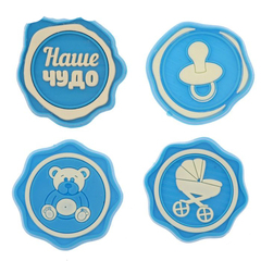 Резиновые декоративные элементы, набор 9*12,5 см.
