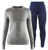 Craft Fuseknit Comfort комплект термобелья женский grey-navy - 1