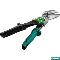 KRAFTOOL Alligator, 250 мм, левые усиленные ножницы по металлу с выносом (2328-OL)